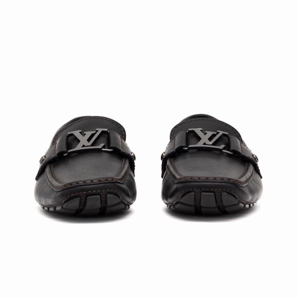 Louis Vuitton Men\'s Monte Carlo Buckle Moccasin Loafers Black Leather US 7.5 main image 3